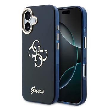 iPhone 17 Guess IML 4G Script Metal Logo -kotelo - sininen