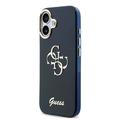iPhone 17 Guess IML 4G Script Metal Logo -kotelo - sininen