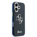 iPhone 17 Guess IML 4G Script Metal Logo -kotelo - sininen