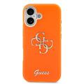 iPhone 17 Guess IML 4G Script Metal Logo -kotelo - oranssi