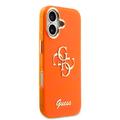 iPhone 17 Guess IML 4G Script Metal Logo -kotelo - oranssi