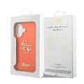 iPhone 17 Guess IML 4G Script Metal Logo -kotelo - oranssi