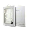 iPhone 17 Guess IML Glitter Script Hihnakotelo - MagSafe-yhteensopiva - läpinäkyvä