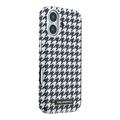 iPhone 17 Karl Lagerfeld -kotelo, houndstooth-kuvioinen, muovinen - MagSafe-yhteensopiva
