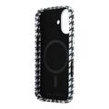 iPhone 17 Karl Lagerfeld -kotelo, houndstooth-kuvioinen, muovinen - MagSafe-yhteensopiva