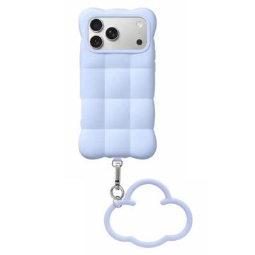 iPhone 17 Pro/18 Pro Cloud Puffer -silikonikotelo - vaaleansininen