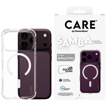 iPhone 17 Pro/18 Pro PanzerGlass Care Fashionable Samba-kotelo - MagSafe-yhteensopiva - läpinäkyvä