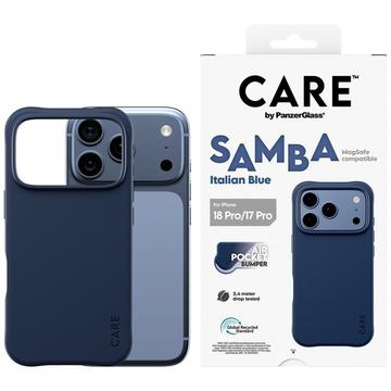 iPhone 17 Pro/18 Pro PanzerGlass Care Fashionable Samba-kotelo - MagSafe-yhteensopiva - Sininen