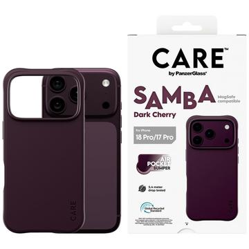 iPhone 17 Pro/18 Pro PanzerGlass Care Fashionable Samba-kotelo - MagSafe-yhteensopiva - Tumma kirsikka