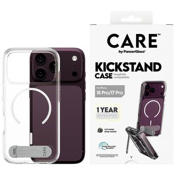 iPhone 17 Pro/18 Pro PanzerGlass Kickstand Care Kotelo - MagSafe-yhteensopiva - Läpinäkyvä