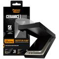 iPhone 17 Pro/18 Pro PanzerGlass Ceramic II Ultra-Wide Fit jossa FastFit In-A-Box Panssarilasi - 9H - mustat reunat