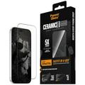 iPhone 17 Pro/18 Pro PanzerGlass Ceramic II Ultra-Wide Fit jossa FastFit In-A-Box Panssarilasi - 9H - mustat reunat