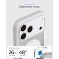 iPhone 17 Pro/18 Pro Spigen Ultra Hybrid MagSafe -kotelo - Klassinen hopea