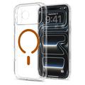 iPhone 17 Pro/18 Pro Spigen Ultra Hybrid MagSafe -kotelo - oranssi / läpinäkyvä