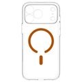 iPhone 17 Pro/18 Pro Spigen Ultra Hybrid MagSafe -kotelo - oranssi / läpinäkyvä