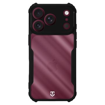 iPhone 17 Pro/18 Pro Tactical Quantum Stealth kotelo, jossa on vahvistetut kulmat - Kirkas / musta