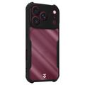 iPhone 17 Pro/18 Pro Tactical Quantum Stealth kotelo, jossa on vahvistetut kulmat - Kirkas / musta