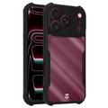 iPhone 17 Pro/18 Pro Tactical Quantum Stealth kotelo, jossa on vahvistetut kulmat - Kirkas / musta