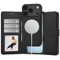 iPhone 17 Pro/18 Pro Tech-Protect 2-in-1 lompakkokotelo - Magsafe-yhteensopiva - Musta