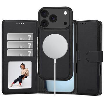 iPhone 17 Pro/18 Pro Tech-Protect 2-in-1 lompakkokotelo - Magsafe-yhteensopiva - Musta