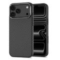 iPhone 17 Pro/18 Pro Tech-Protect Ion Carbon muovikotelo - MagSafe-yhteensopiva - musta / hopea