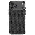 iPhone 17 Pro/18 Pro Tech-Protect Ion Carbon muovikotelo - MagSafe-yhteensopiva - musta / hopea