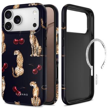 iPhone 17 Pro/18 Pro Tech-Protect Lamano MagSafe -kotelo - Keskiyön kirsikka
