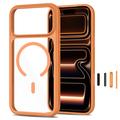 iPhone 17 Pro/18 Pro Tech-Protect MagOne MagSafe CC -suojakotelo, mukana 2 kpl Glass+ Panssarilasi - Kosminen oranssi / Kirkas
