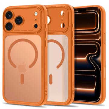 iPhone 17 Pro/18 Pro Tech-Protect MagPeak MagSafe CC -kotelo – matta Cosmic Orange