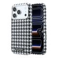 iPhone 17 Pro Karl Lagerfeld -kotelo, houndstooth-kuvioinen, muovinen - MagSafe-yhteensopiva