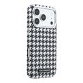 iPhone 17 Pro Karl Lagerfeld -kotelo, houndstooth-kuvioinen, muovinen - MagSafe-yhteensopiva