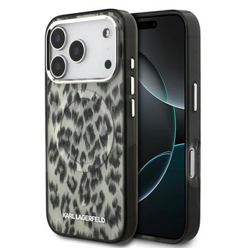 iPhone 17 Pro Karl Lagerfeld IML Leopardikotelo - MagSafe yhteensopiva - ruskea