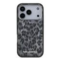 iPhone 17 Pro Karl Lagerfeld IML Leopardikotelo - MagSafe-yhteensopiva - harmaa