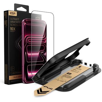 iPhone 17 Pro Max/18 Pro Max ESR UltraFit Armorite Pro Panssarilasi - 9H, 0.3mm - musta reuna