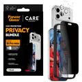 iPhone 17 Pro Max/18 Pro Max PanzerGlass Care Flagship 3-in-1 yksityisyyspaketti - Kirkas