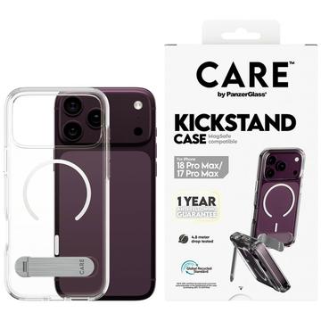 iPhone 17 Pro Max/18 Pro Max PanzerGlass Kickstand Care Kotelo - MagSafe-yhteensopiva - Läpinäkyvä