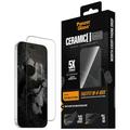 iPhone 17 Pro Max/18 Pro Max PanzerGlass Ceramic II Ultra-Wide Fit jossa FastFit In-A-Box Panssarilasi - 9H - mustat reunat