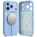iPhone 17 Pro Max/18 Pro Max Ringke Liquid Silicone MagSafe Kotelo - Vaaleansininen