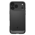 iPhone 17 Pro Max/18 Pro Max Spigen Rugged Armor Mag TPU-Kotelo - Musta