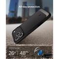 iPhone 17 Pro Max/18 Pro Max Spigen Rugged Armor Mag TPU-Kotelo - Musta