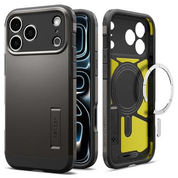 iPhone 17 Pro Max/18 Pro Max Spigen Tough Armor T Mag Suojakuori - Asemetalli