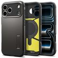 iPhone 17 Pro Max/18 Pro Max Spigen Tough Armor T Mag Suojakuori - Asemetalli