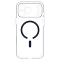 iPhone 17 Pro Max/18 Pro Max Spigen Ultra Hybrid MagSafe -kotelo - syvän sininen / läpinäkyvä