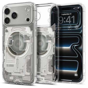 iPhone 17 Pro Max/18 Pro Max Spigen Ultra Hybrid MagSafe -kotelo - Luonnontitaani / Zero One