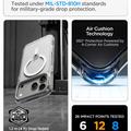 iPhone 17 Pro Max/18 Pro Max Spigen Ultra Hybrid Optik S MagSafe -kotelo - hopea / kirkas