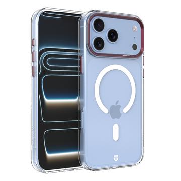 iPhone 17 Pro Max/18 Pro Max Tactical MagForce 2.0 -suojakotelo - viininpunainen / läpinäkyvä