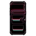 iPhone 17 Pro Max/18 Pro Max Tactical Quantum Stealth kotelo, jossa on vahvistetut kulmat - Kirkas / musta