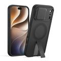 iPhone 17 Pro Max/18 Pro Max Tech-Protect Kevlar Aura -kotelo - MagSafe-yhteensopiva - Musta