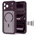 iPhone 17 Pro Max/18 Pro Max Tech-Protect MagPeak MagSafe CC -kotelo – matta, tumma kirsikka