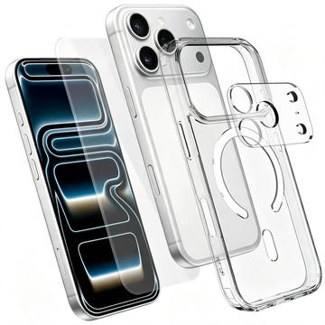 iPhone 17 Pro Max 3-in-1 -suojaussarja - MagSafe-yhteensopiva - läpinäkyvä